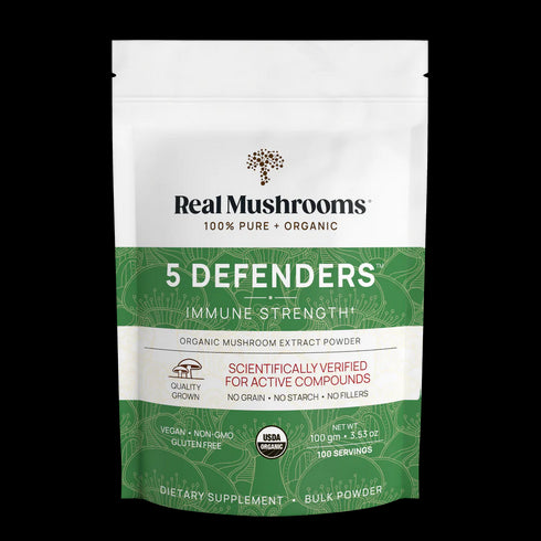 5 Defenders Powder 100g-Real Mushrooms-Matakana Pharmacy